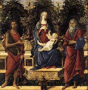 Sandro Botticelli The Virgin and Child Enthroned oil painting artist